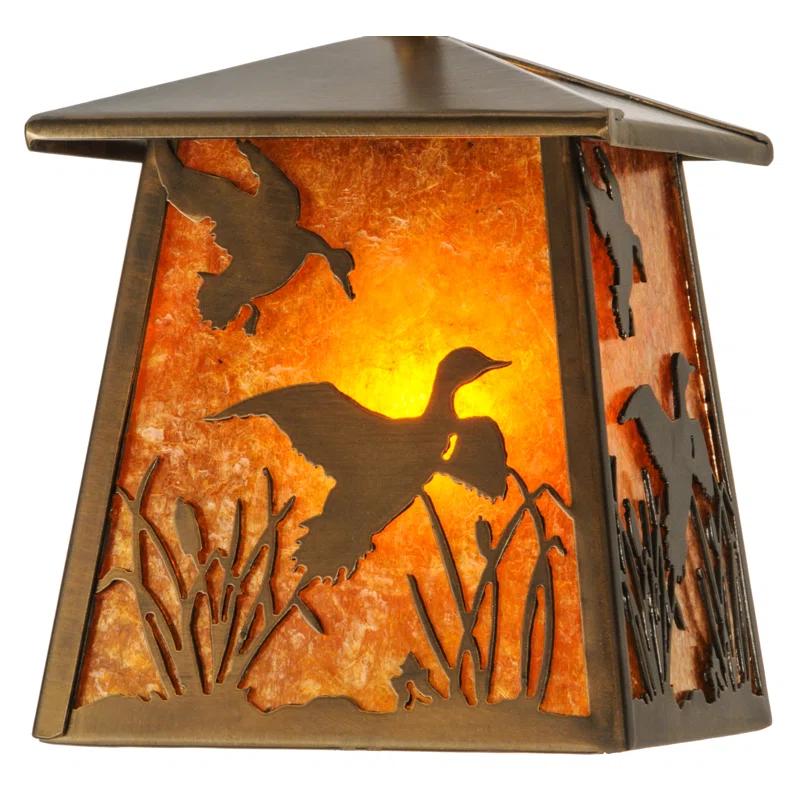 Meyda Lighting 1 - Light Antique Copper Lantern Pendant