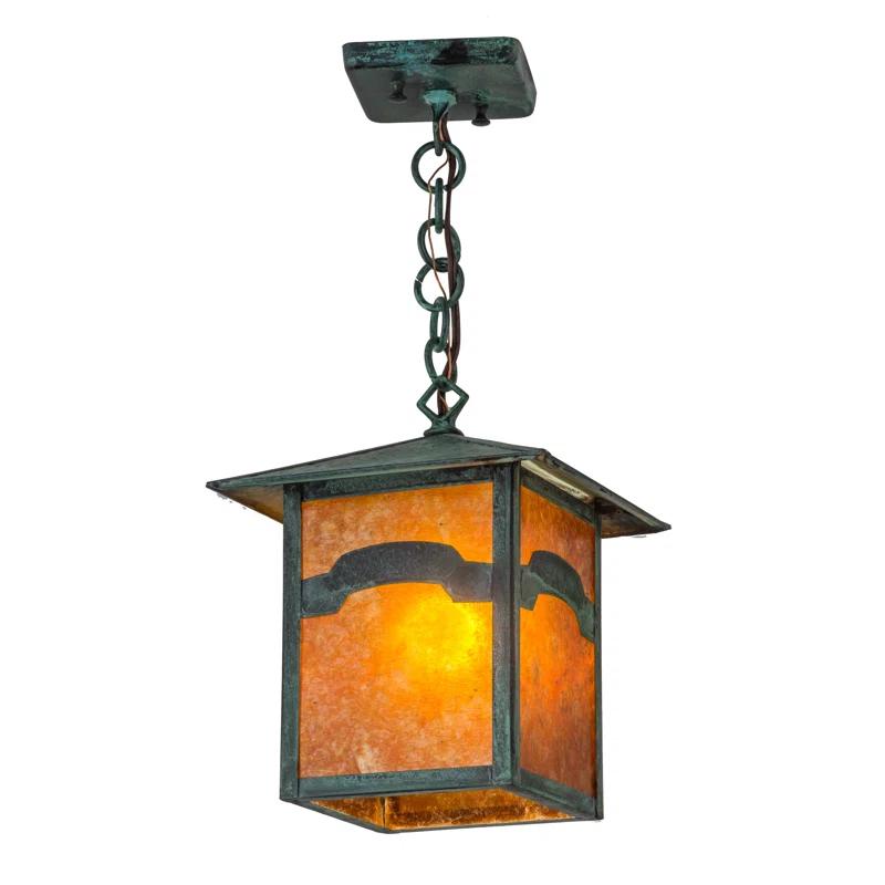 Seneca 1 - Light Verdigris Lantern Pendant