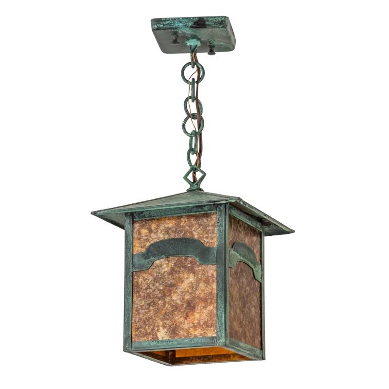 Seneca 1 - Light Verdigris Lantern Pendant