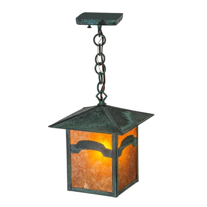 Seneca 1 - Light Verdigris Lantern Pendant