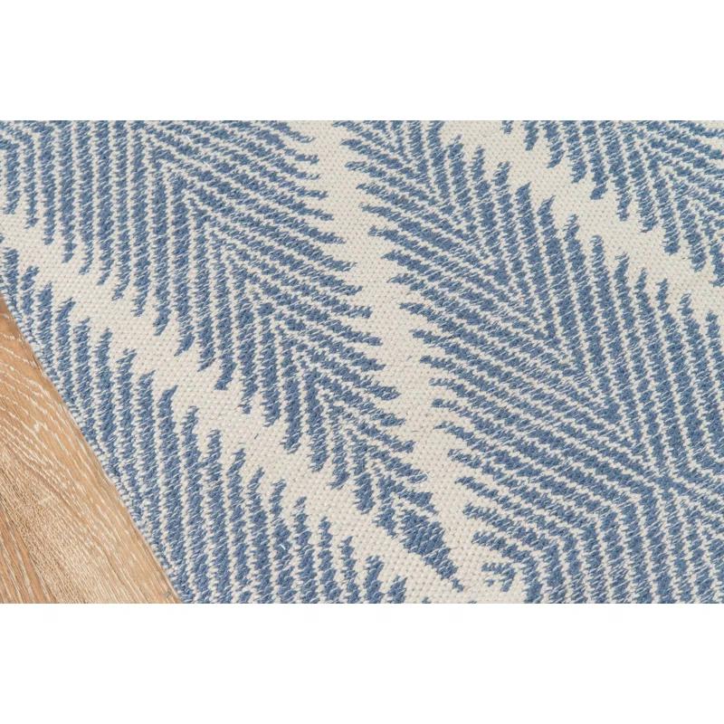 River Geometric Handmade Flatweave Area Rug