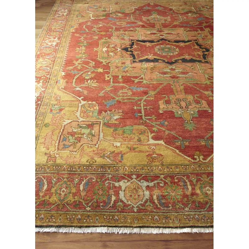 Antique Weave Serapi Wool Oriental Rug