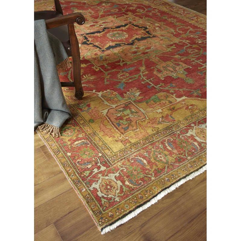 Antique Weave Serapi Wool Oriental Rug