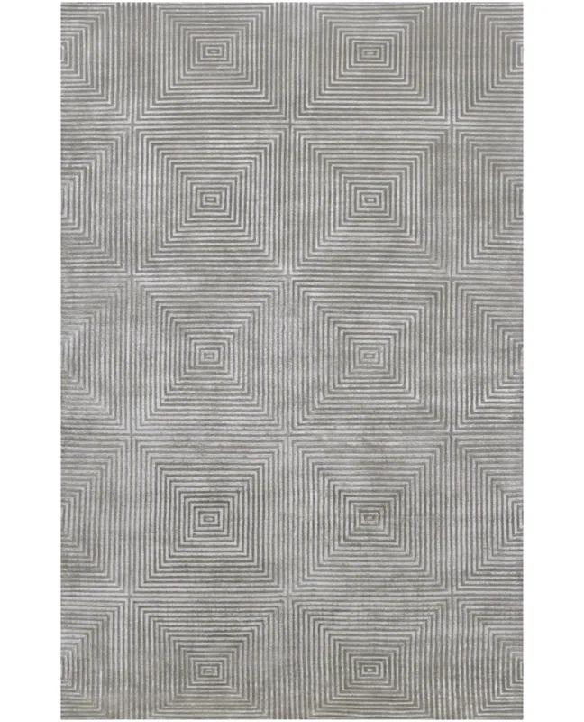 Candice Olson Rugs Luminous Blue Gray / Silver Blue Contemporary Rug