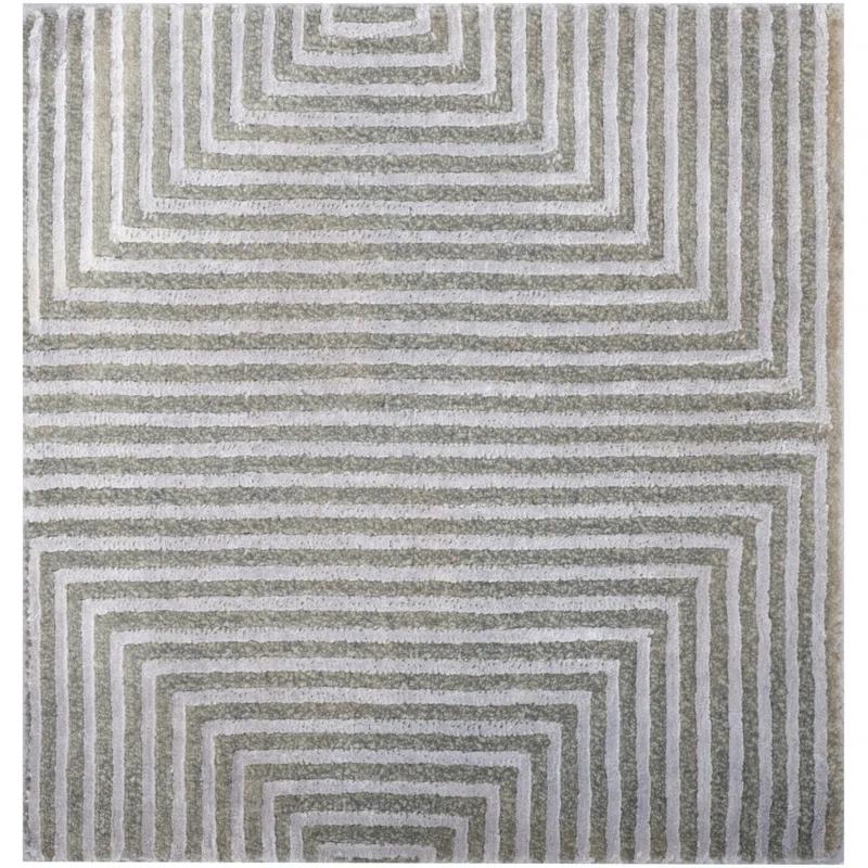 Candice Olson Rugs Luminous Blue Gray / Silver Blue Contemporary Rug