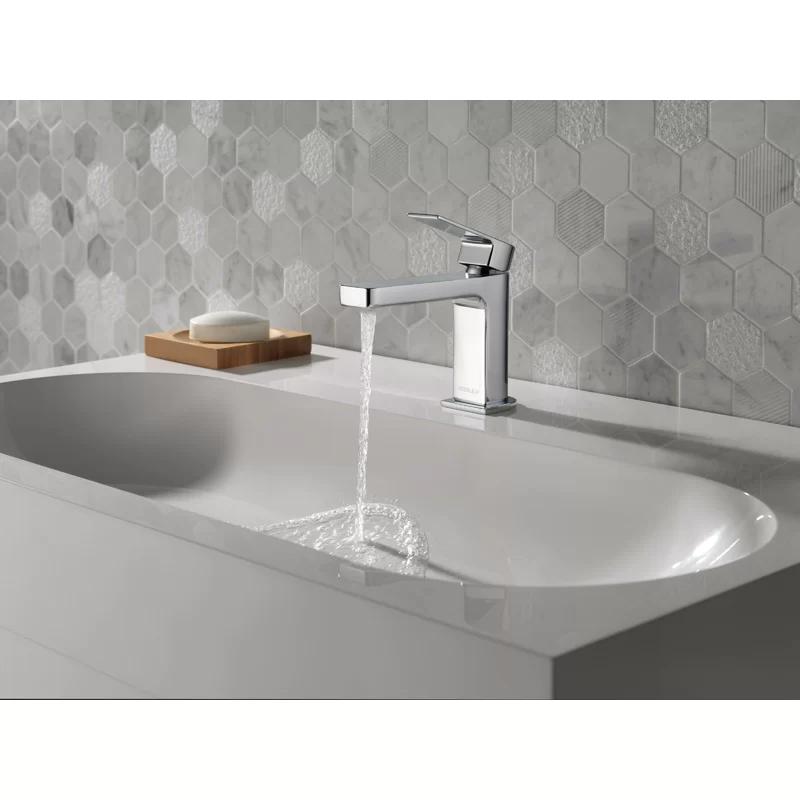 Xander Polished Chrome Single-Handle Mid-Arc Bathroom Faucet