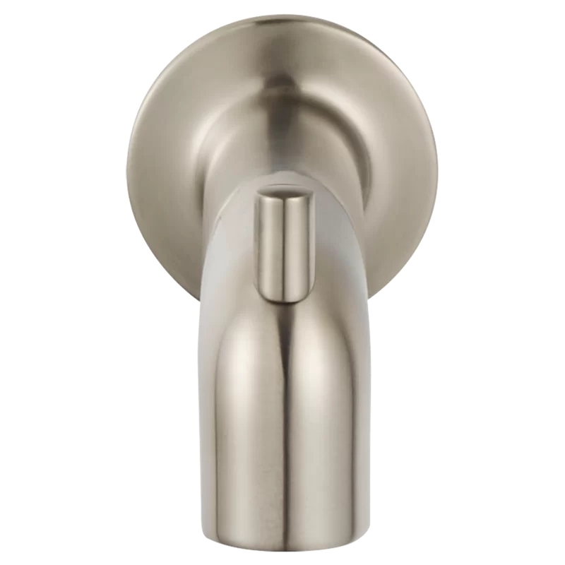 Sleek Studio S Wall-Mounted Tub Spout with Diverter in Brushed Nickel