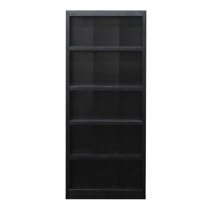 Winston Porter Herard 5 Shelf Wood Bookcase, 72 inch Tall