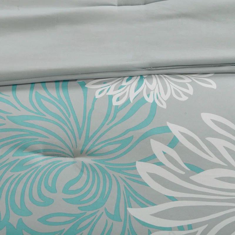 Madison Park Essentials Maible Floral Comforter Set with Cotton Bed Sheets