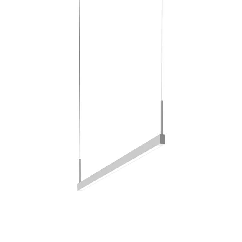 Satin White Thin-Line LED Pendant for Indoor/Outdoor Use