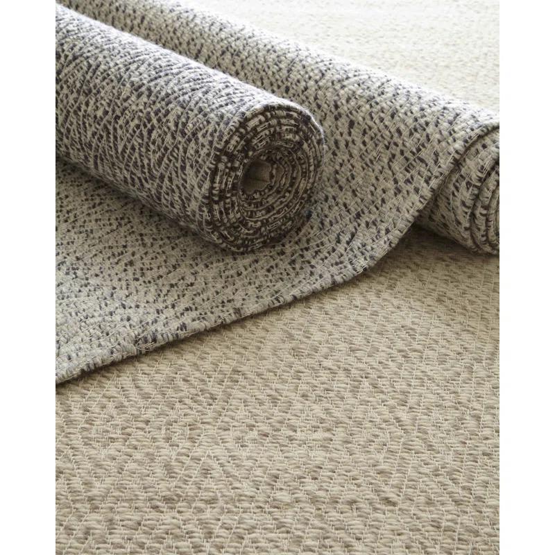 Woven Earth Wool Geometric Rug