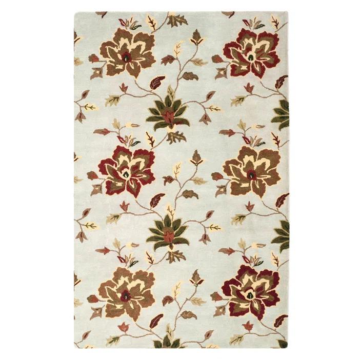 World Menagerie Arber Hand Tufted Wool Floral / Flower Rug