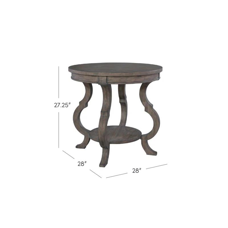 Hekman Round Lamp Table With Shaped Legs 23506 Lincoln Park