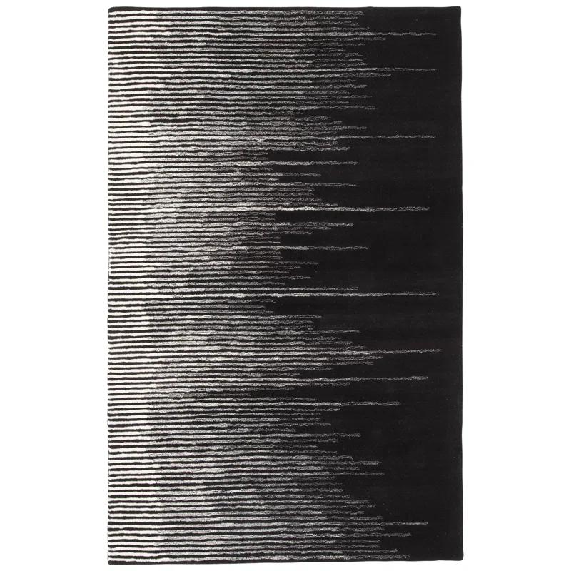 Jaipur Living Soft 9x12 Large Area Rug, Abstract, Black/Cream