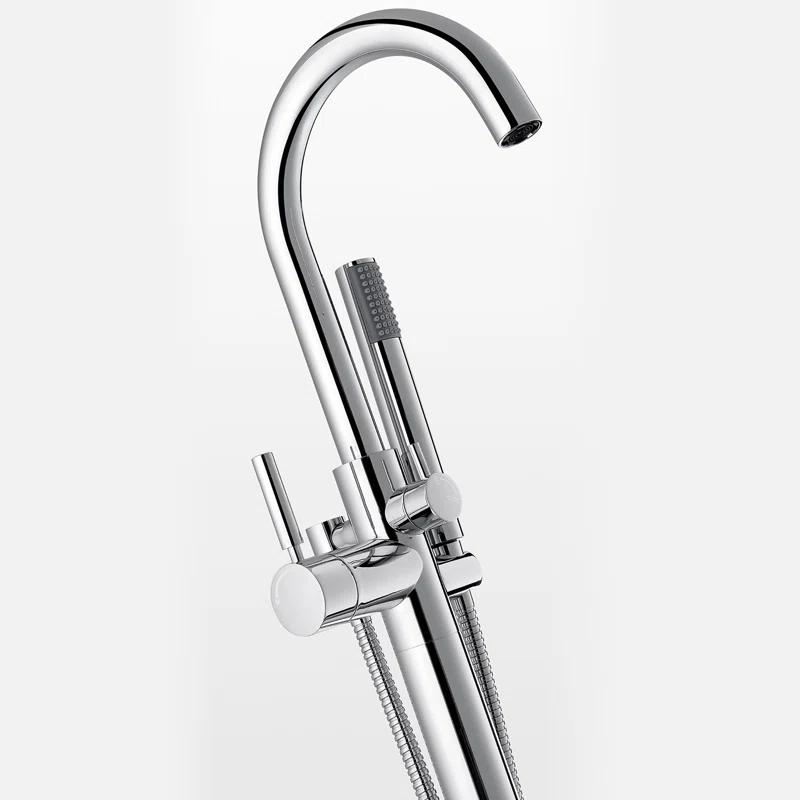 1 Handle Floor Tub Filler with Diverter