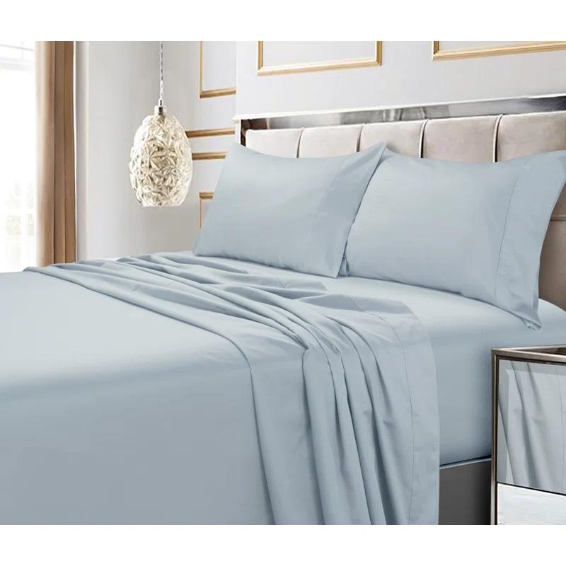 Tribeca Living 600 Thread Count 100% Cotton Extra Deep Pocket Sheet Set
