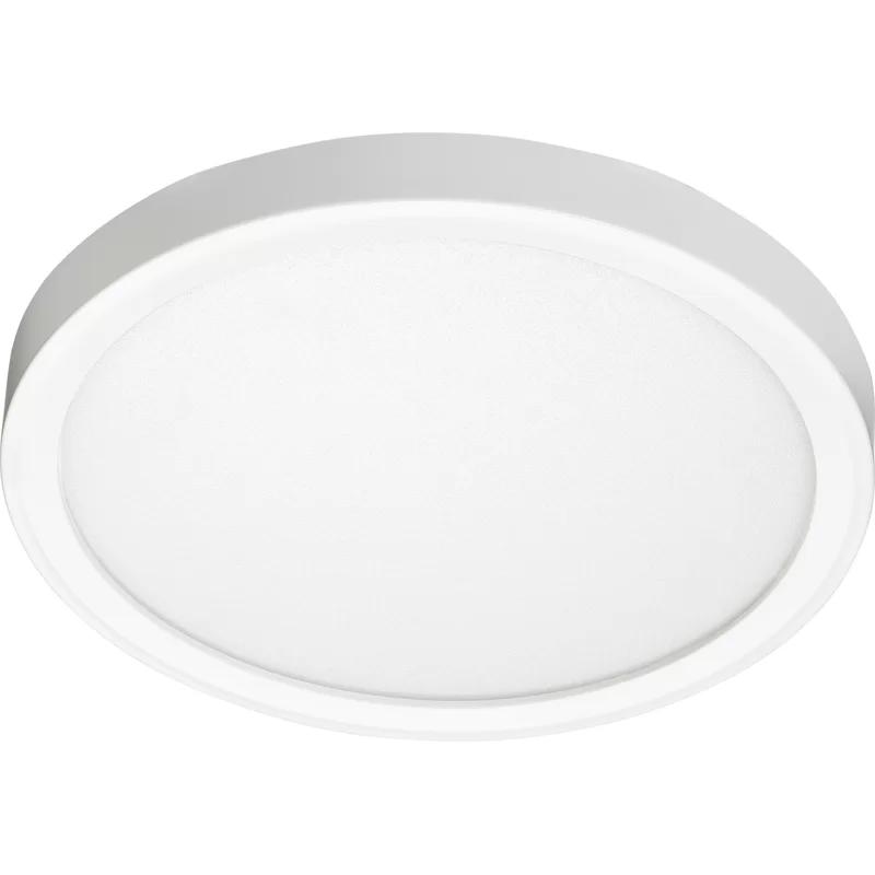 Sleek White 7" LED Round Flush Mount Ceiling Light, Energy Star Certified