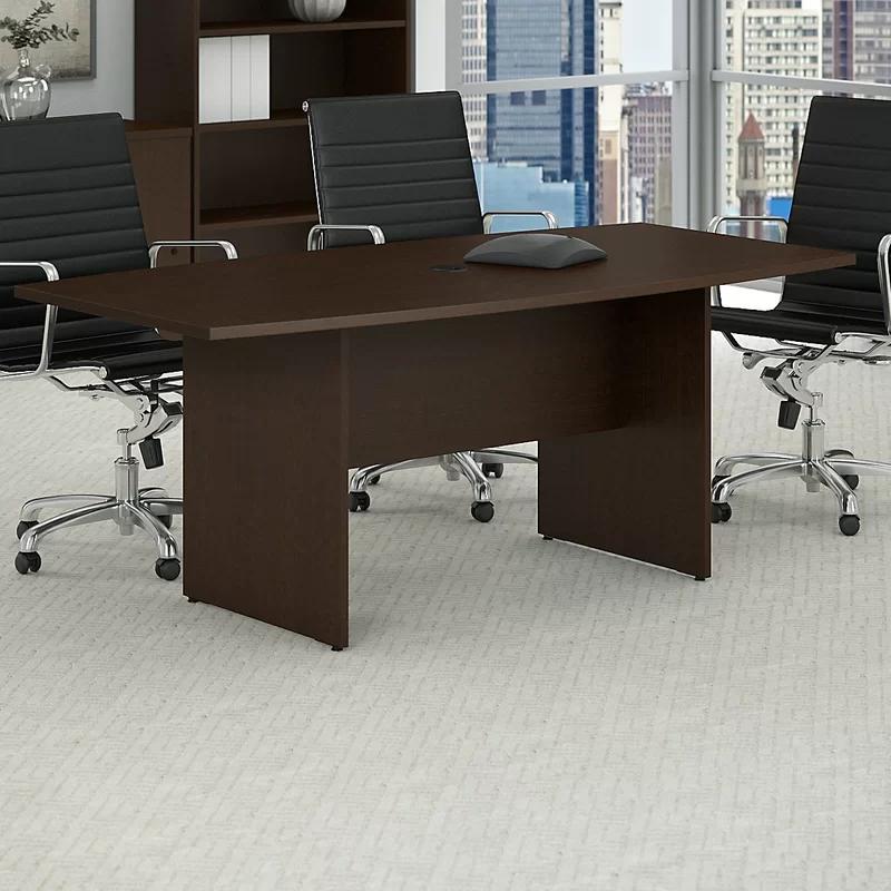 Mocha Cherry 72'' Boat Shaped Conference Table