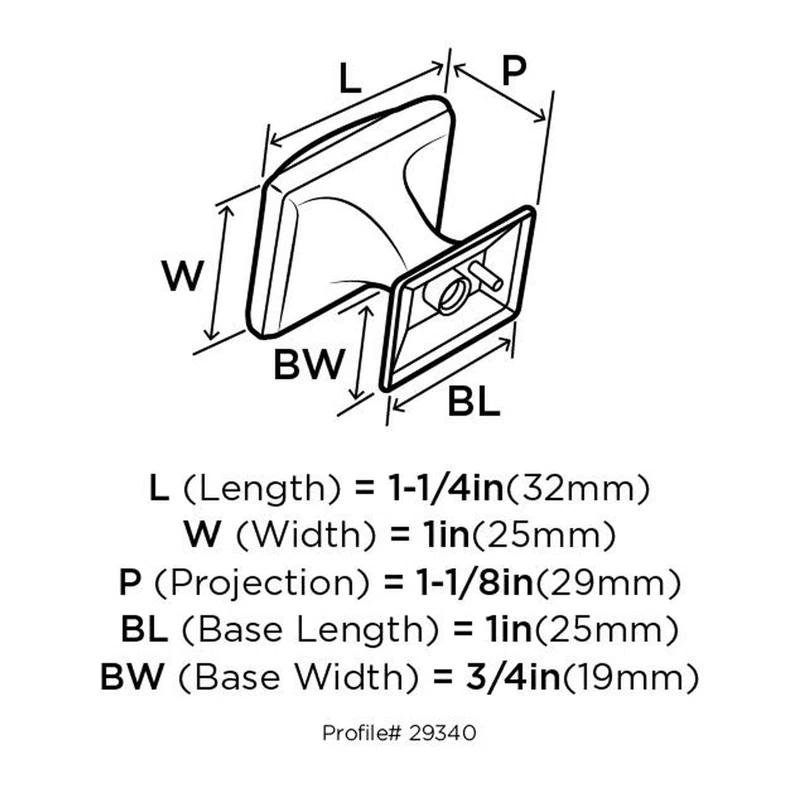 Candler Rectangle Knob Multipack