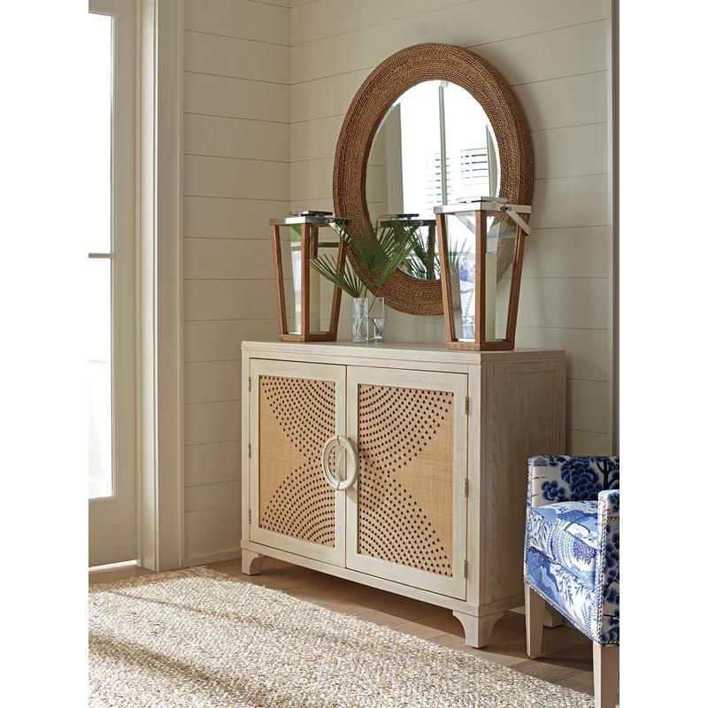 Sailcloth Coastal 54'' Raffia Door Sideboard