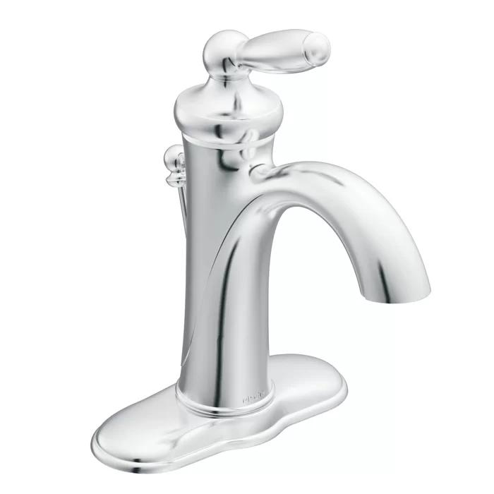 Chrome Single Hole Traditional Vessel Bathroom Faucet