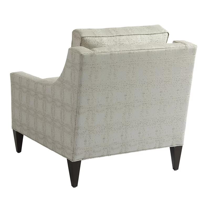 Belmont Charcoal Finish Beige Upholstered Accent Chair