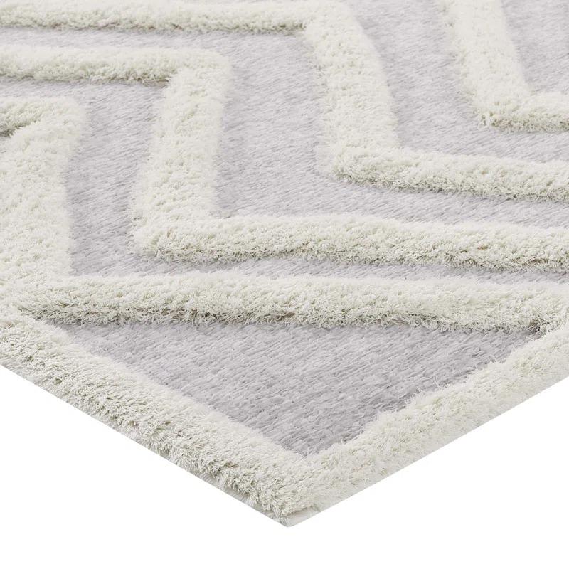 Modway Modway Pathway Abstract Chevron Shag Area Rug