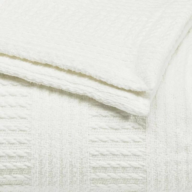 Nautical Stripe Soft Cotton Queen Throw Blanket, Machine Washable