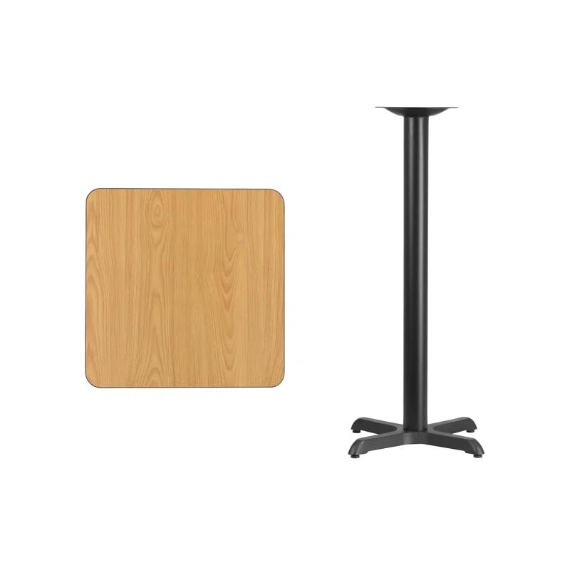 Flash Furniture Laminate Table Top with Table Height Base