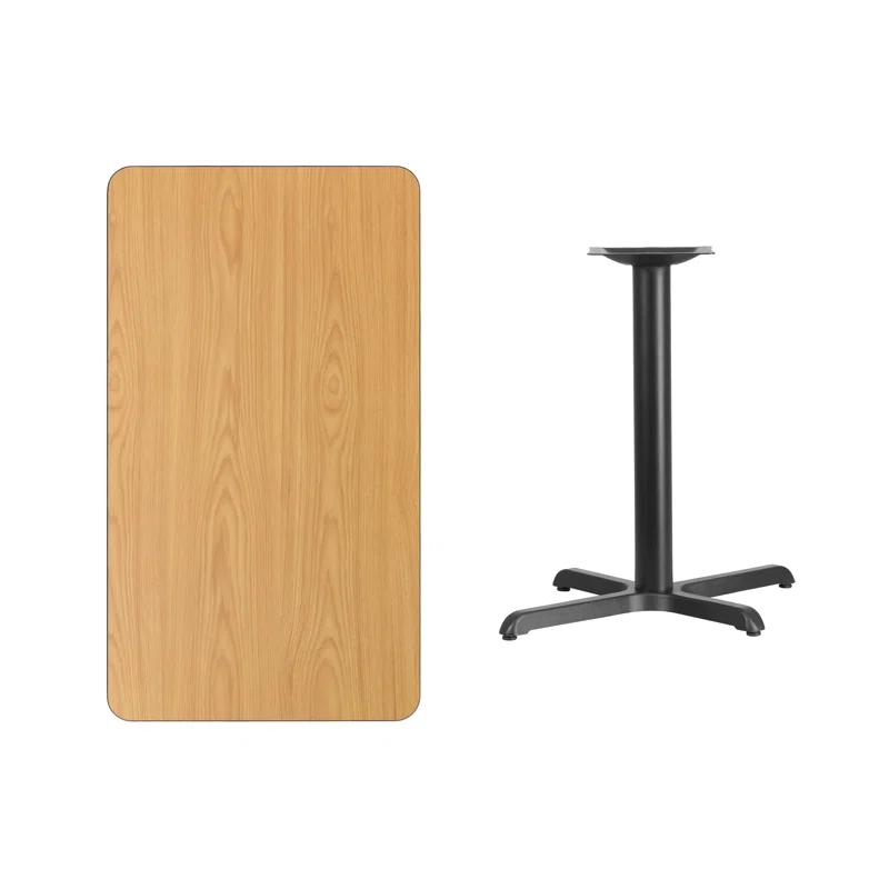 Flash Furniture Laminate Table Top with Table Height Base