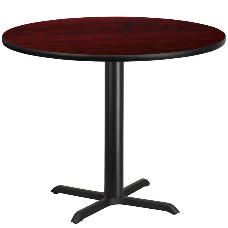 Flash Furniture Carrus Round Laminate Table Top with Height Table Base