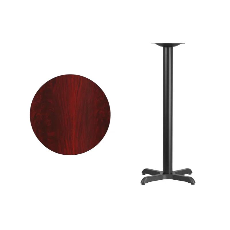 Flash Furniture Carrus Round Laminate Table Top with Height Table Base