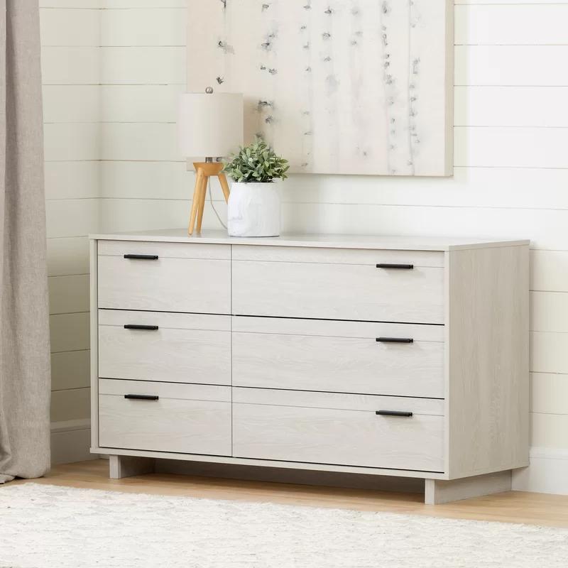 Winter Oak Double Dresser with Soft Close Drawers