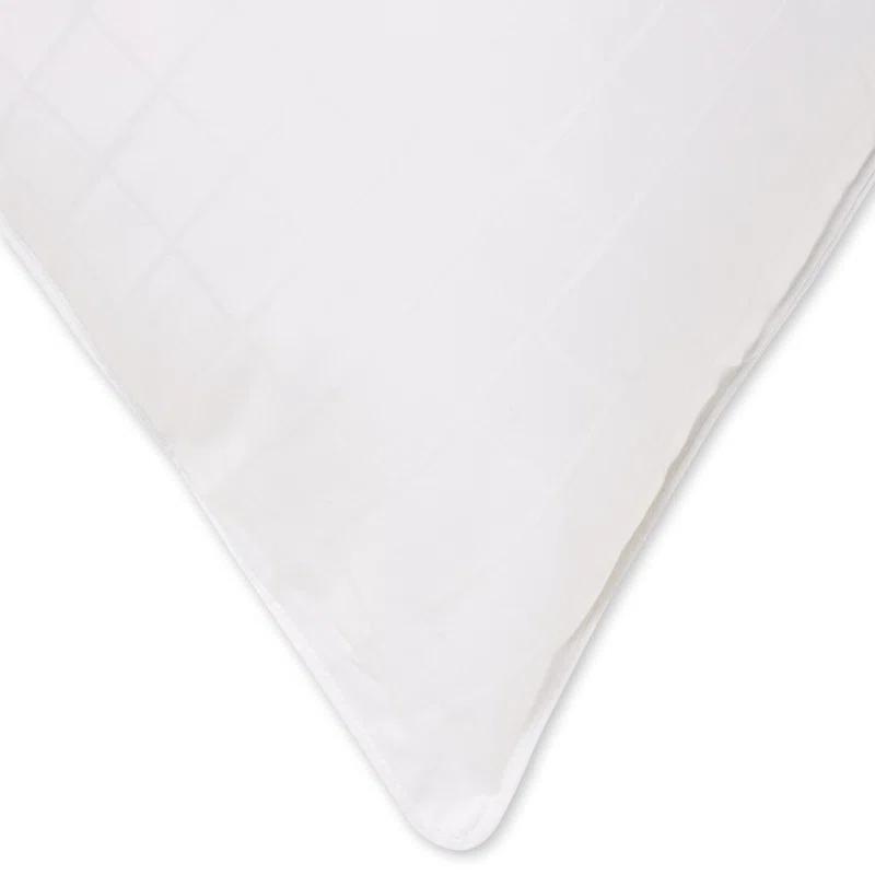 Ella Jayne Home Exquisite Hotel Cotton Windowpane Pillow, Firm Density (Set of 4)