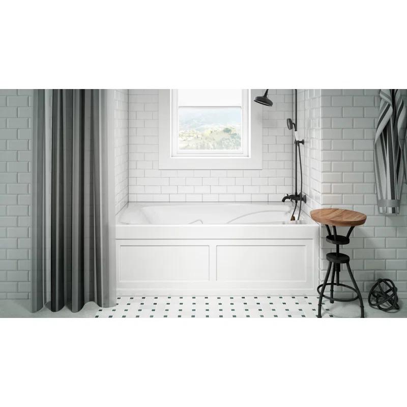 Cetra 60" x 36" Alcove Whirlpool Bathtub