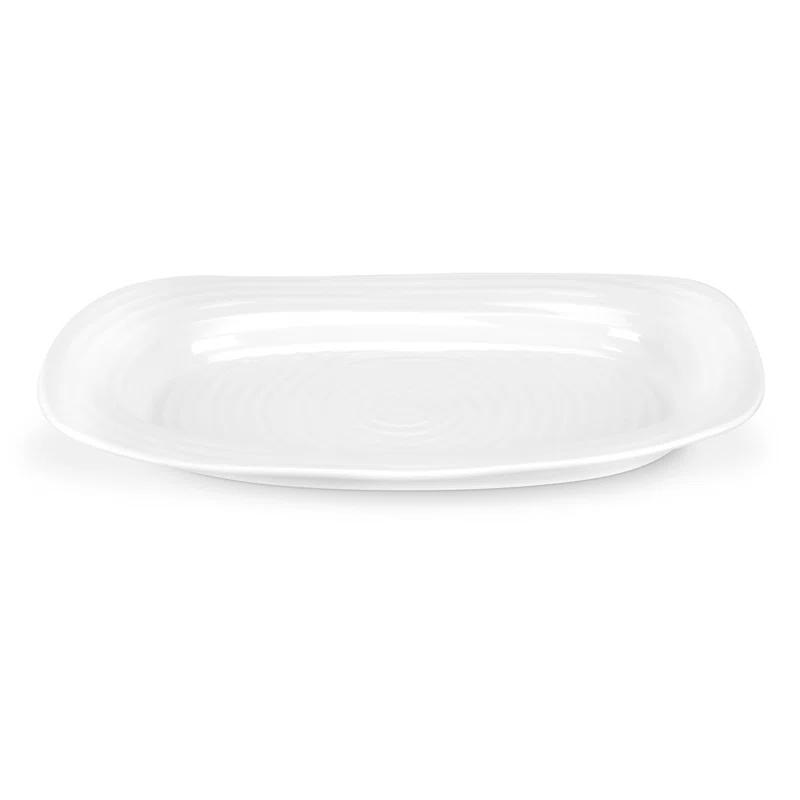 Portmeirion Portmeirion Sophie Conran White Melamine Sandwich Tray 13.5"X9"