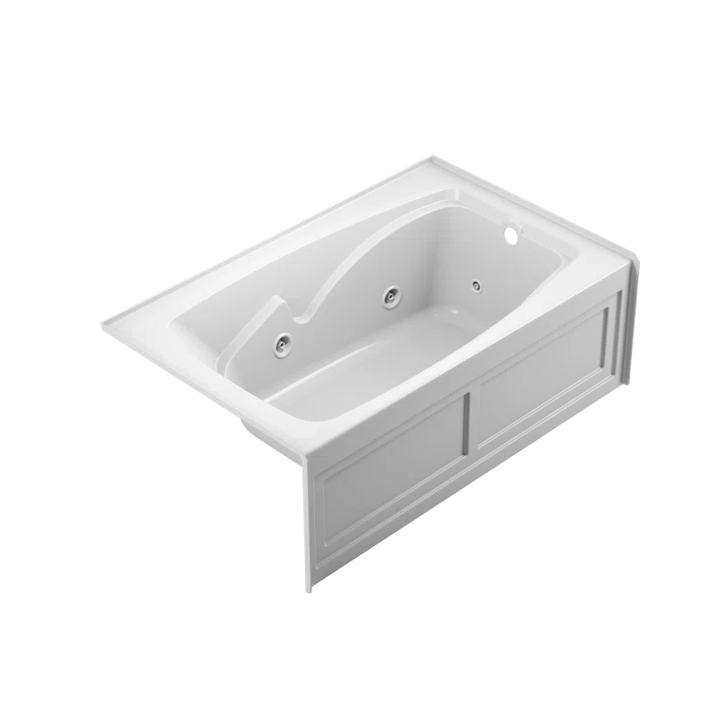 Cetra 60" x 36" Alcove Whirlpool Bathtub