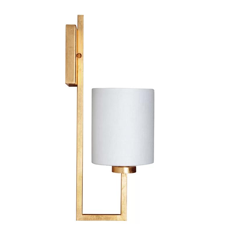Beckham Contemporary Gold Leaf Dimmable Wall Sconce