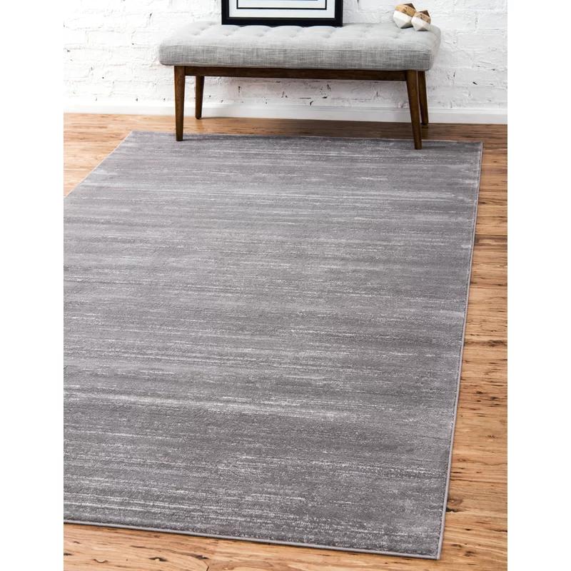 Uptown Classic Gray 9' x 12' Easy-Care Synthetic Rug
