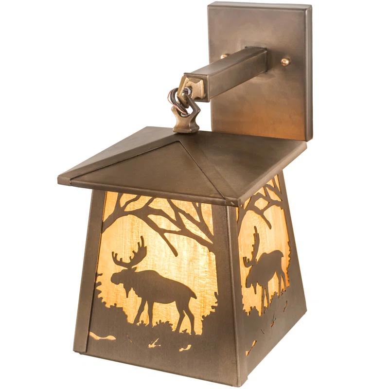 Rustic Lodge Armed Sconce