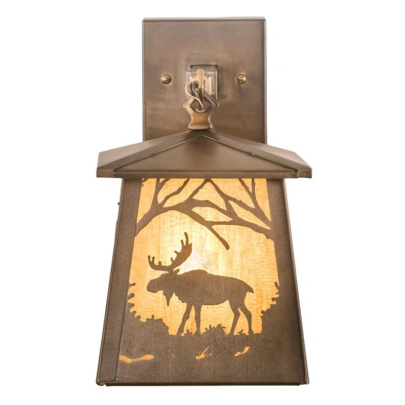 Rustic Lodge Armed Sconce