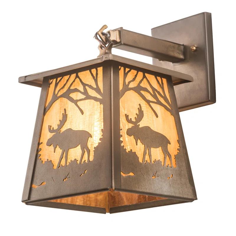 Rustic Lodge Armed Sconce