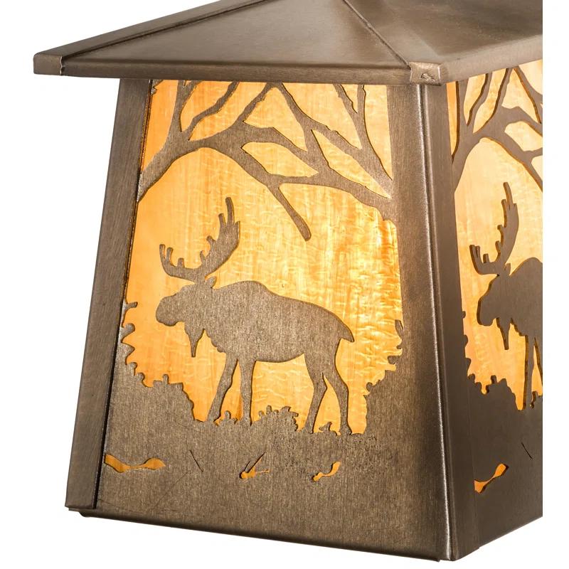 Rustic Lodge Armed Sconce
