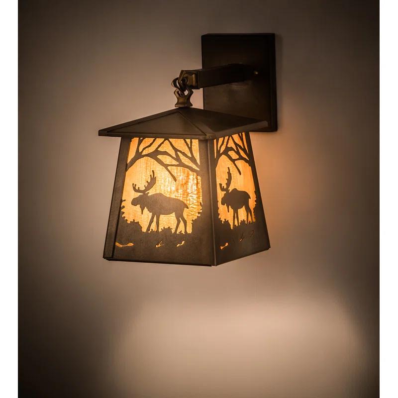 Rustic Lodge Armed Sconce