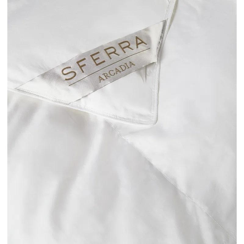 King White Cotton Sateen Down Alternative Comforter