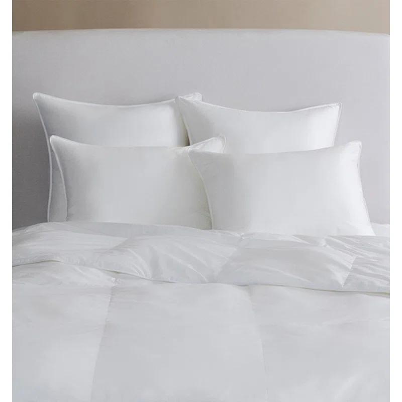King White Cotton Sateen Down Alternative Comforter
