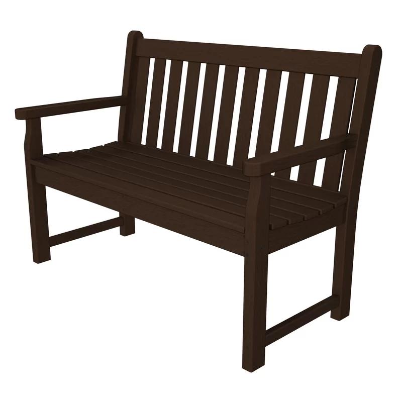 Mahogany 60" Recycled Plastic Traditional Garden Bench