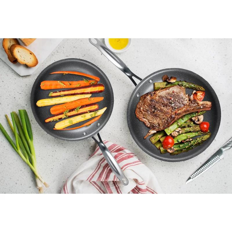 GraniteStone 19" Aluminum Frying Pan with Ceramic Non-Stick Coating