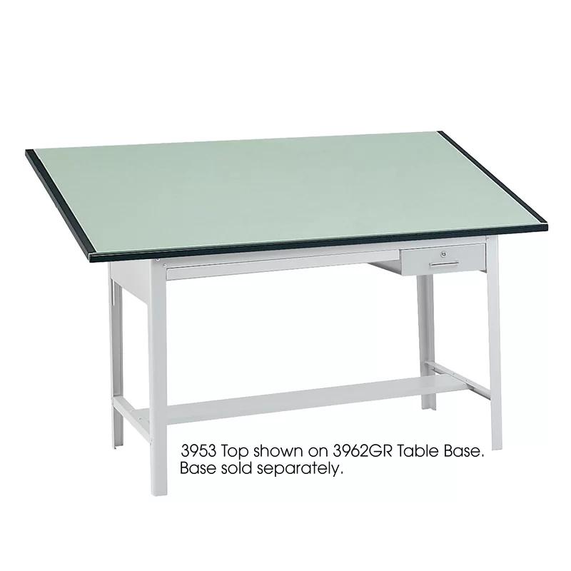 Extra-Thick Green Melamine 72" Rectangular Table Top
