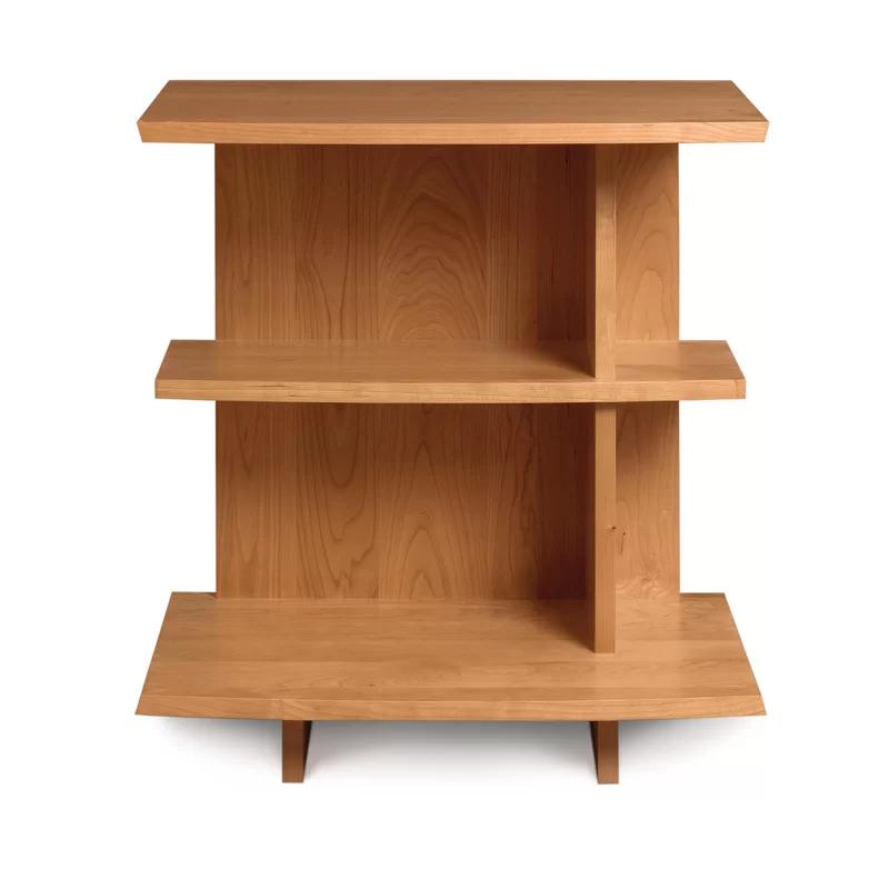 Berkeley Right-Facing Cherry Wood Nightstand with Walnut Accents